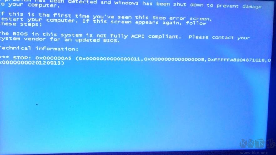 筆記本Win10改Win7系統藍屏0X000000A5的解決方法
