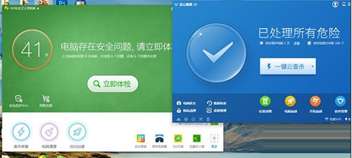 金山毒霸和360哪個(gè)好？金山毒霸和360哪個(gè)殺毒能力強(qiáng),占內(nèi)存少？