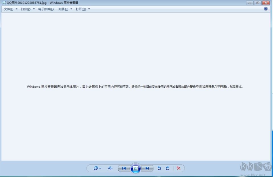 Windows照片查看器無法顯示此圖片,因為計算機上的可用內存可能不足