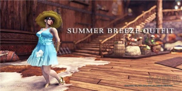 怪物獵人世界冰原夏日微風唯美連衣裙MOD(附安裝教程)