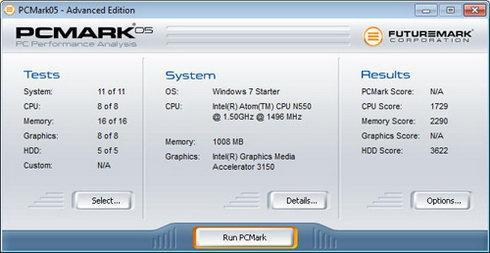 PCMark電腦硬件檢測工具