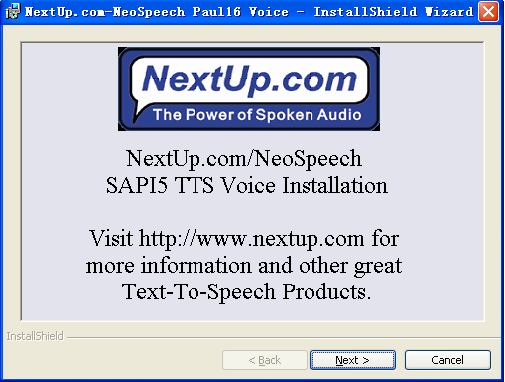 Neospeech語音合成軟件