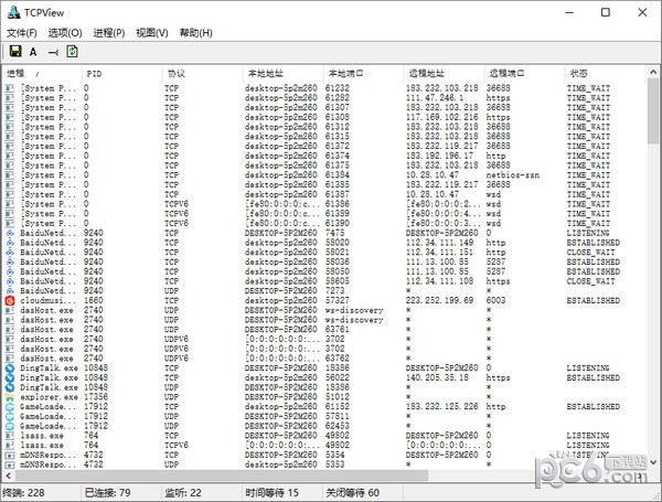 TCPView中文綠色版