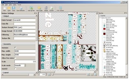 TexturePacker圖片打包工具