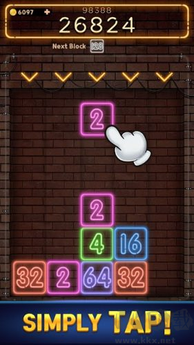 霓虹燈2048單機版