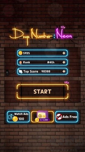 霓虹燈2048單機版