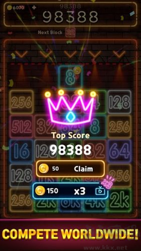 霓虹燈2048單機版