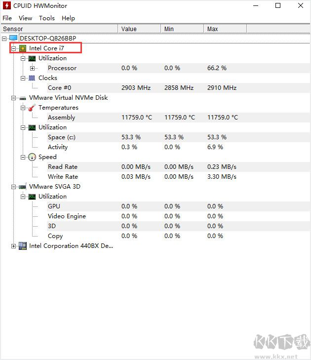 HWMonitor(cpu檢測工具) v1.53官方版