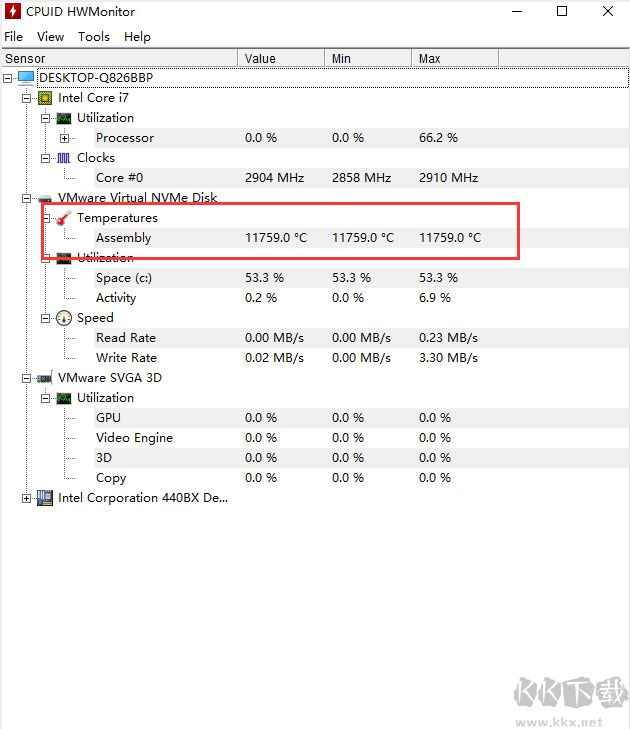 HWMonitor(cpu檢測工具) v1.53官方版
